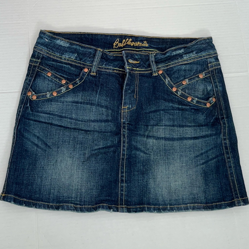 Vintage Bubblegum Women's Blue Denim Mini Skirt